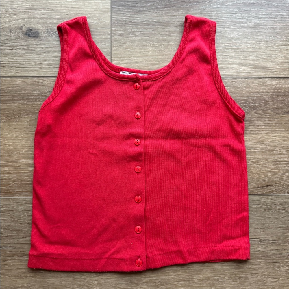 Red tank top